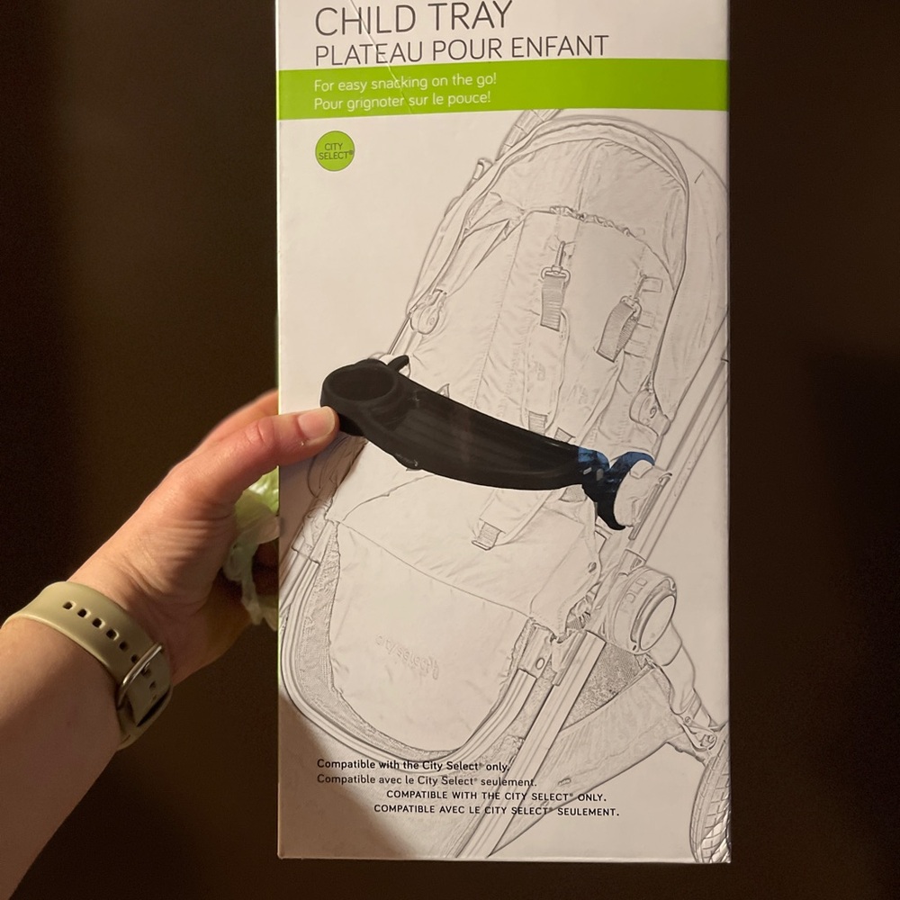 City Select Luxe stroller Child Tray - Black